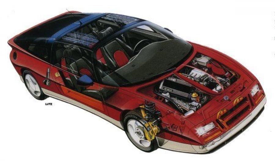  Saab EV-1 Concept 1985 года  (фото 10 из 14)